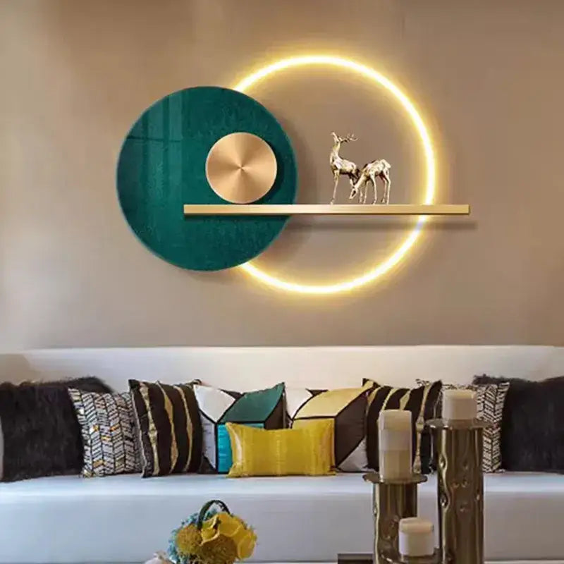 Teal Gold LED Sconce
