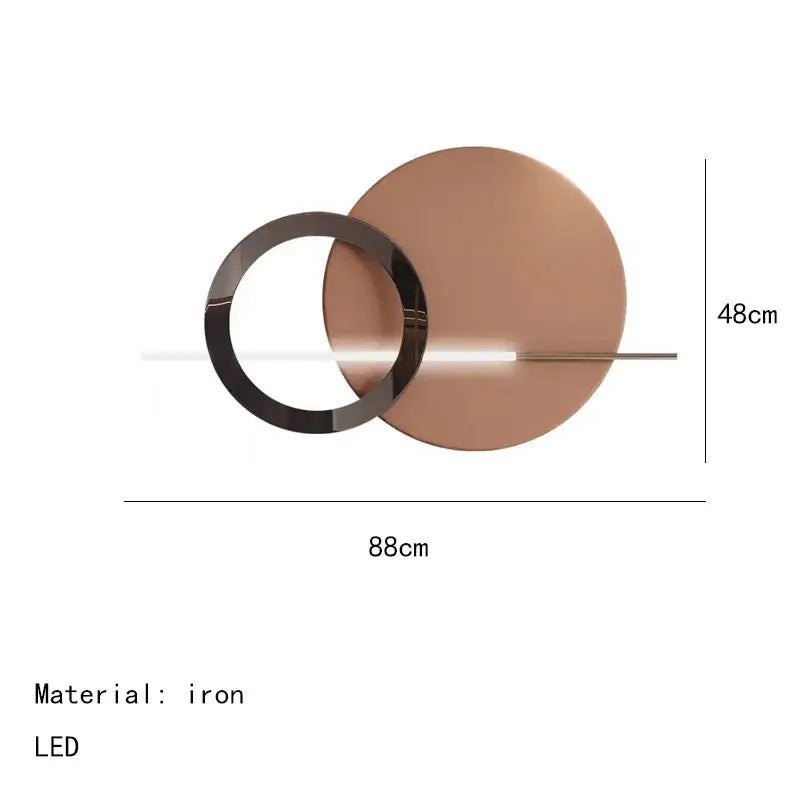 Teal Gold LED Sconce