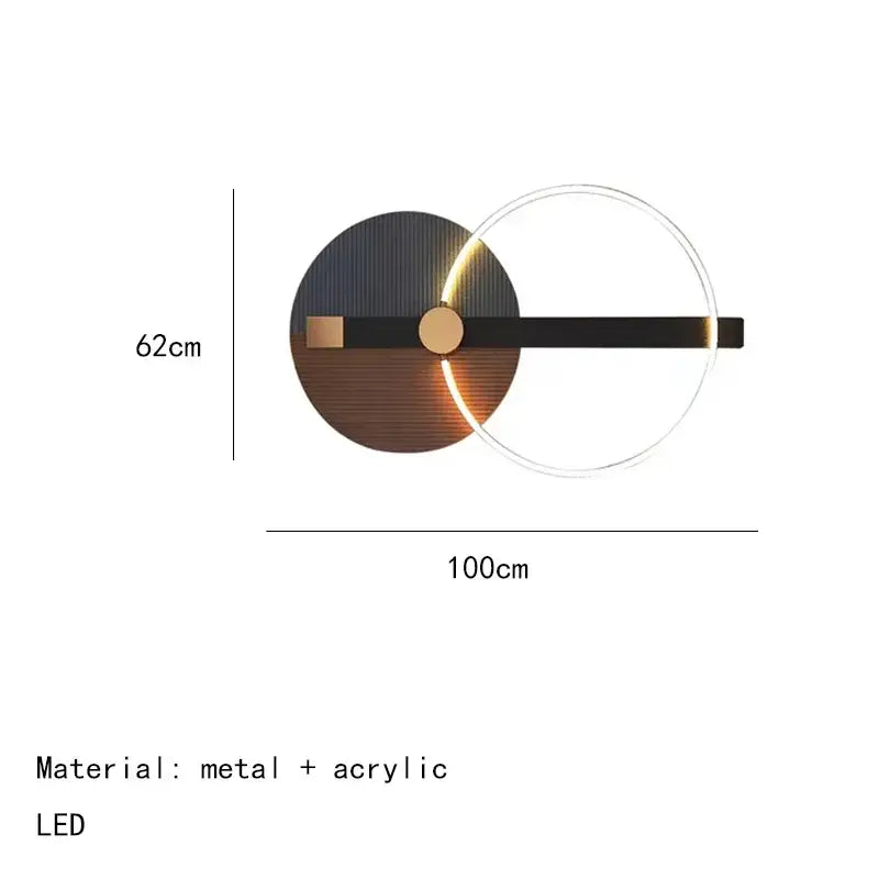 Teal Gold LED Sconce