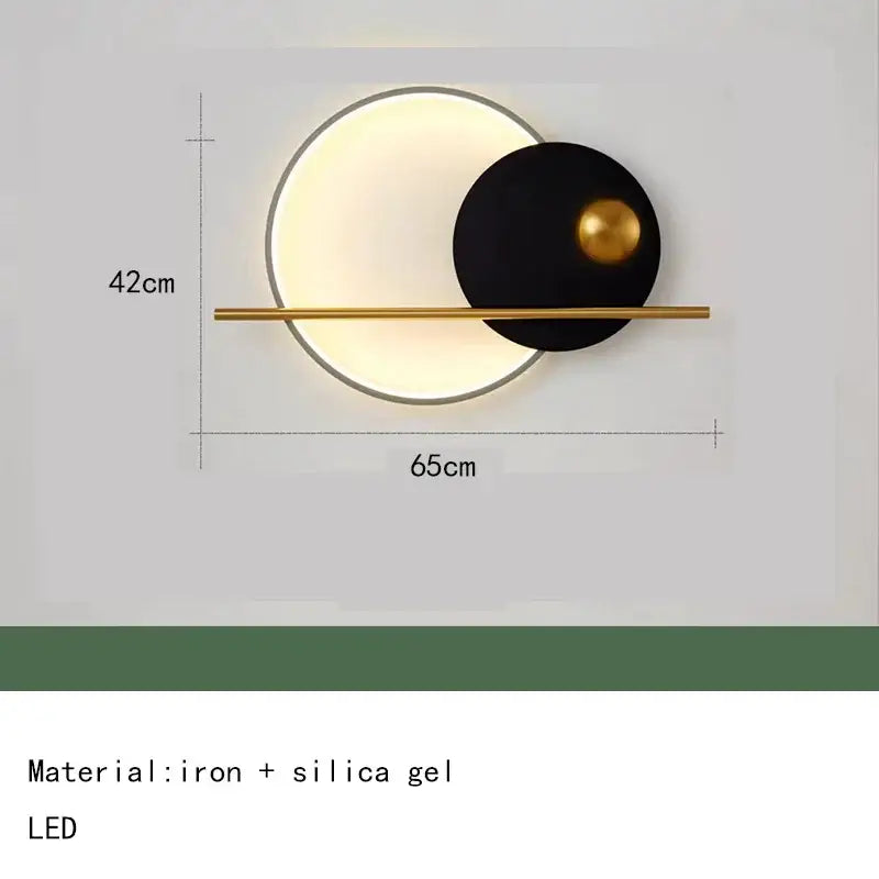 Teal Gold LED Sconce