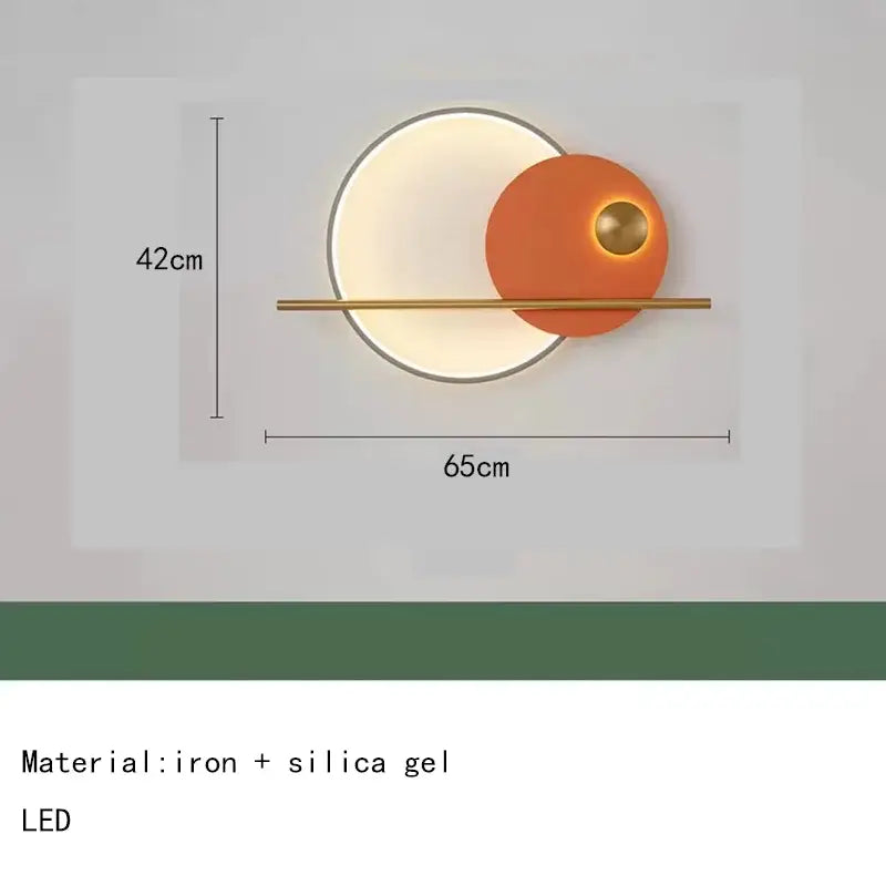 Teal Gold LED Sconce
