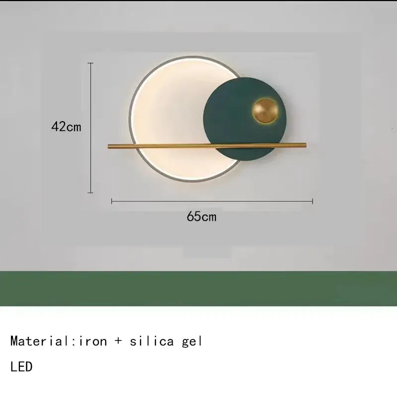 Teal Gold LED Sconce