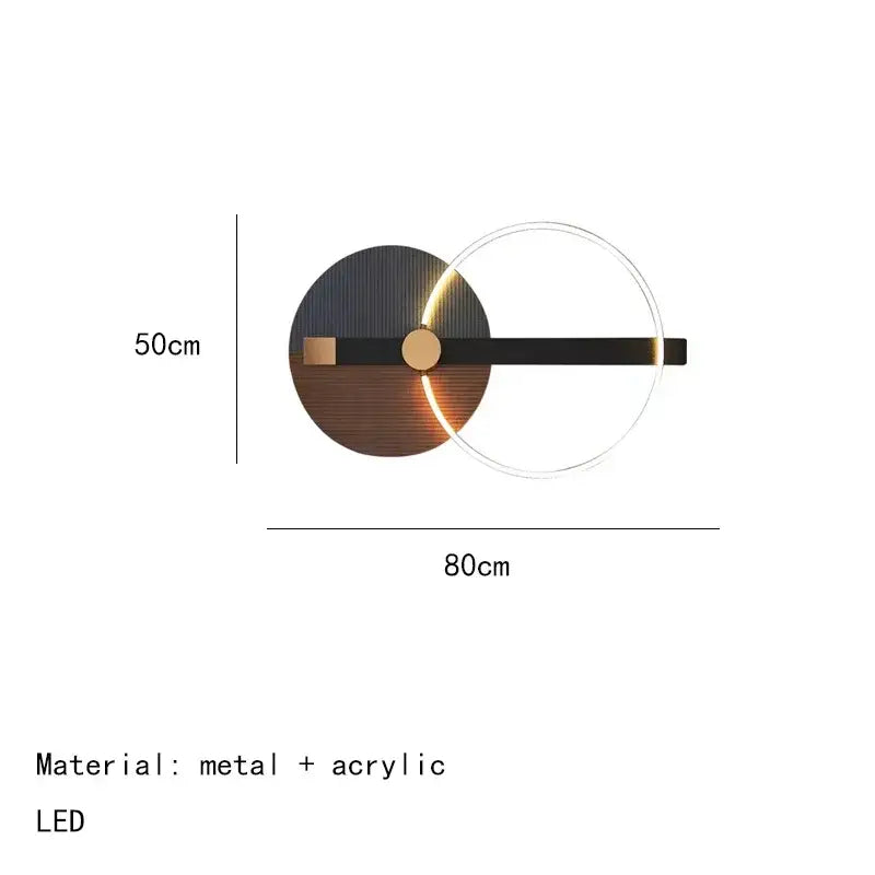 Teal Gold LED Sconce
