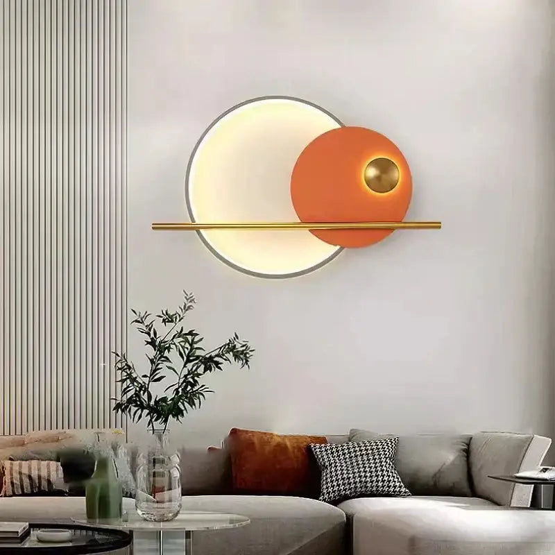 Teal Gold LED Sconce