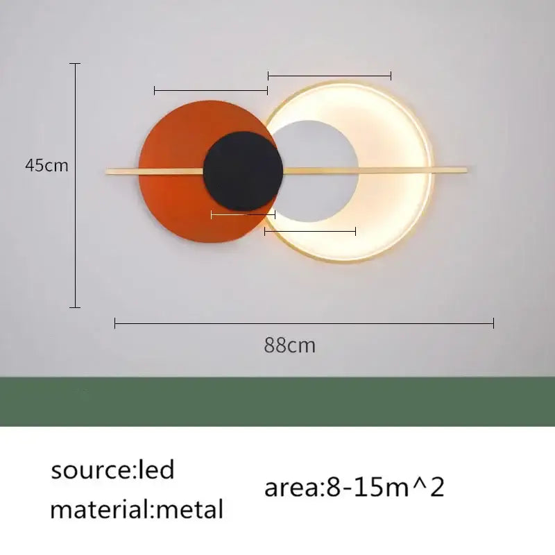 Terracotta Circular Wall Lamp