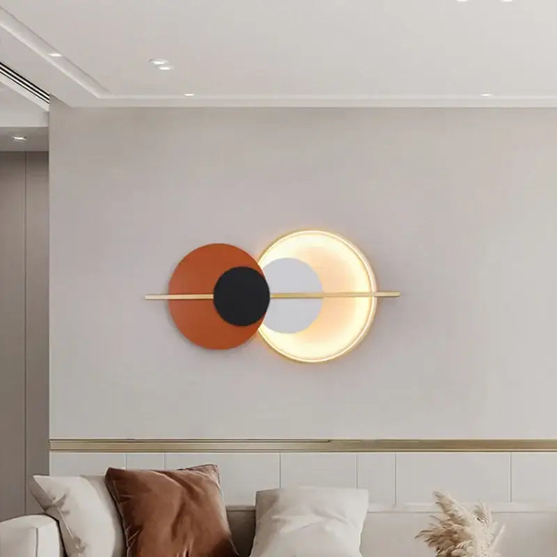 Terracotta Circular Wall Lamp