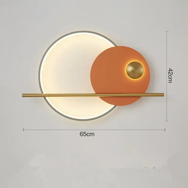 Terracotta Circular Wall Lamp