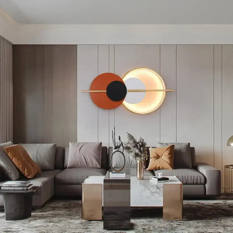 Terracotta Circular Wall Lamp