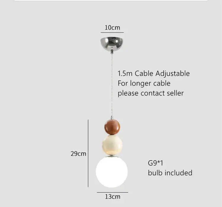 Sage Green Glass Pendant Light