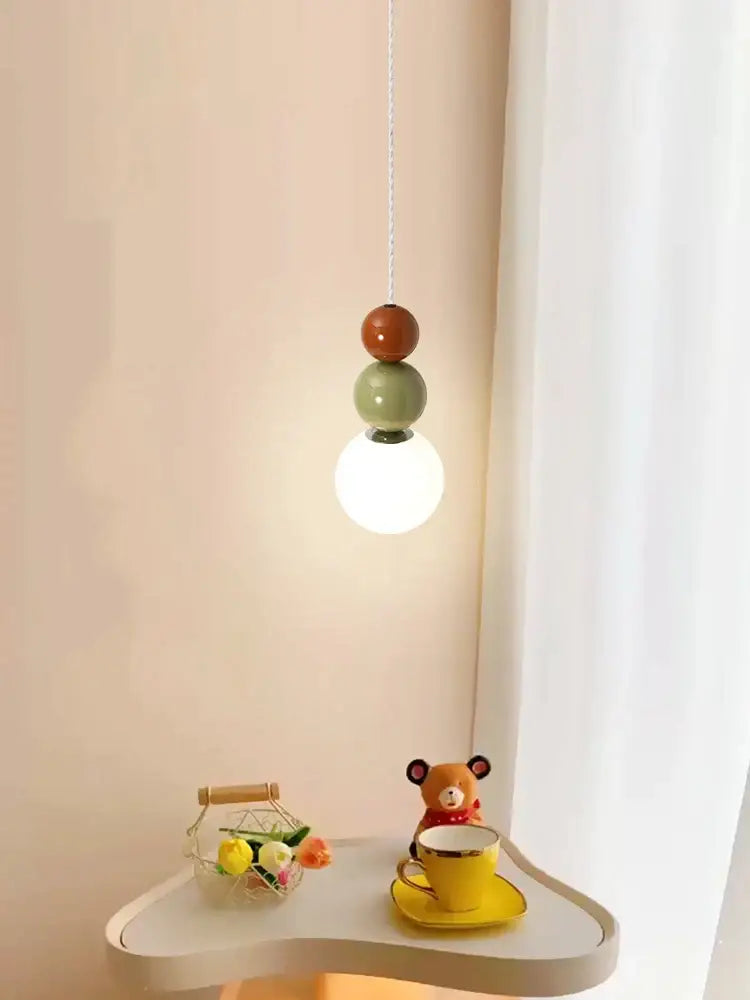 Sage Green Glass Pendant Light