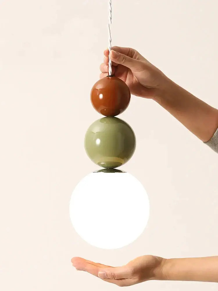 Sage Green Glass Pendant Light