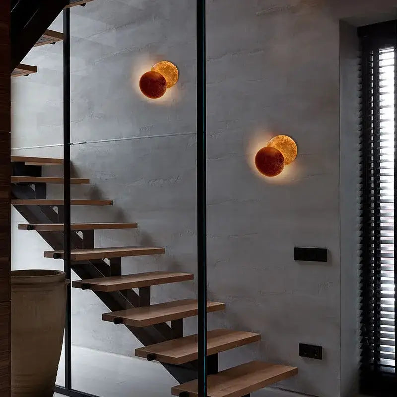 Copper Eclipse Wall Lamp