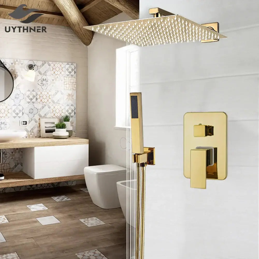 Gold Rain Shower Faucet