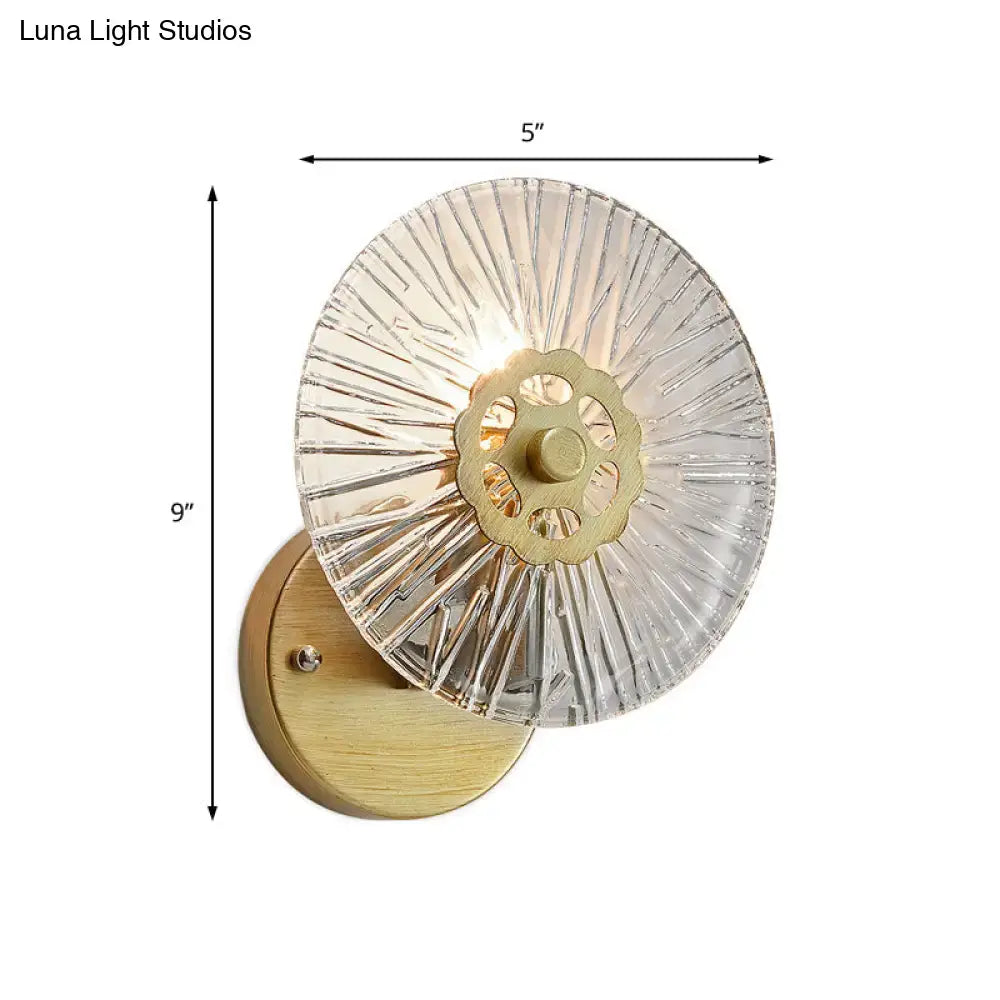 Gold Crystal Wall Sconce Timeless Metal Design