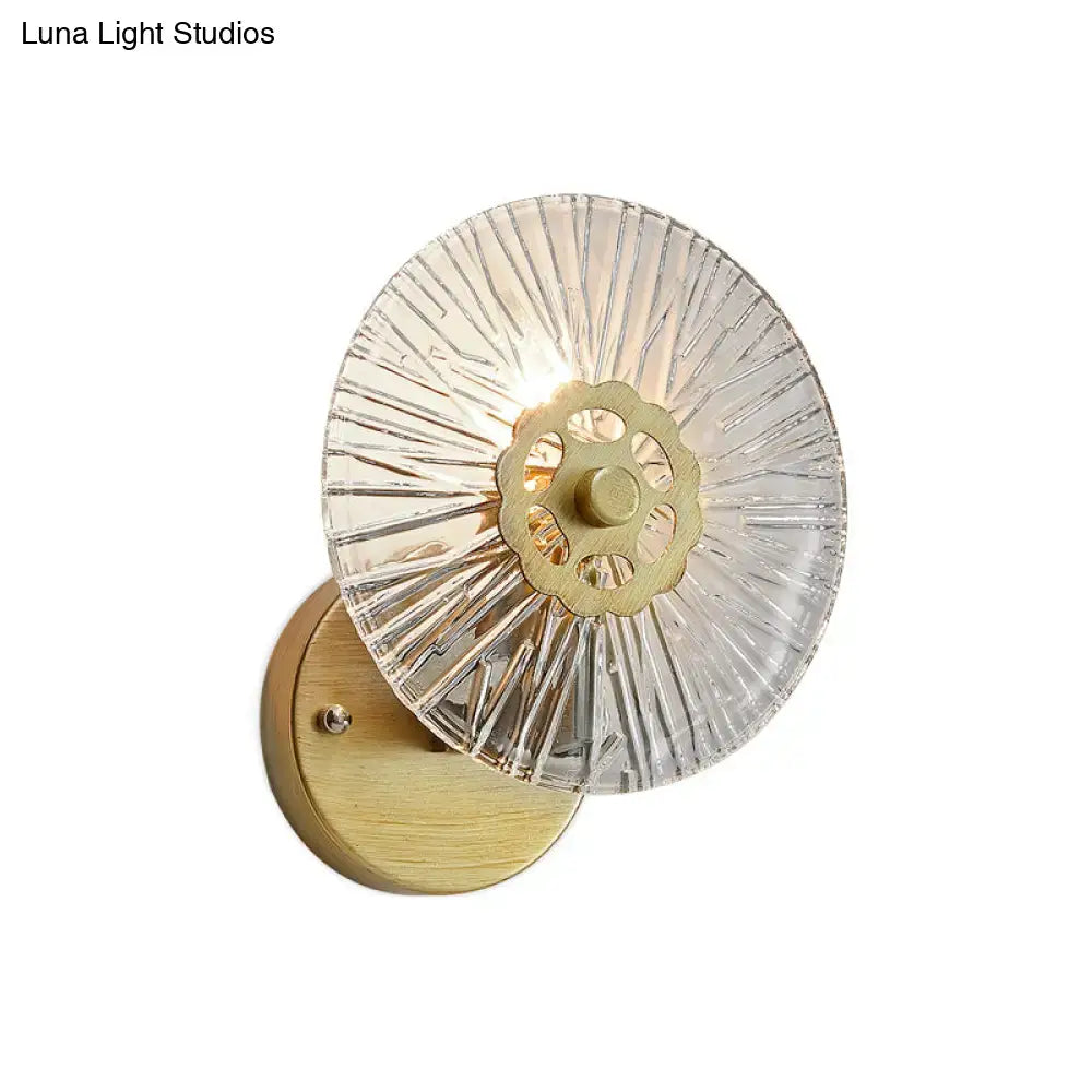 Gold Crystal Wall Sconce Timeless Metal Design