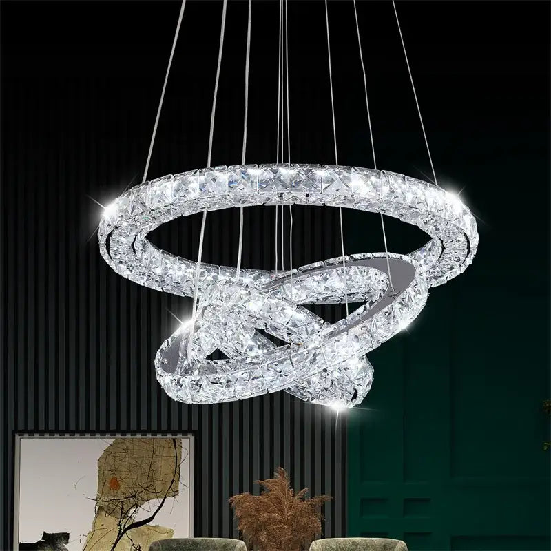 Spiral Crystal LED Chandelier