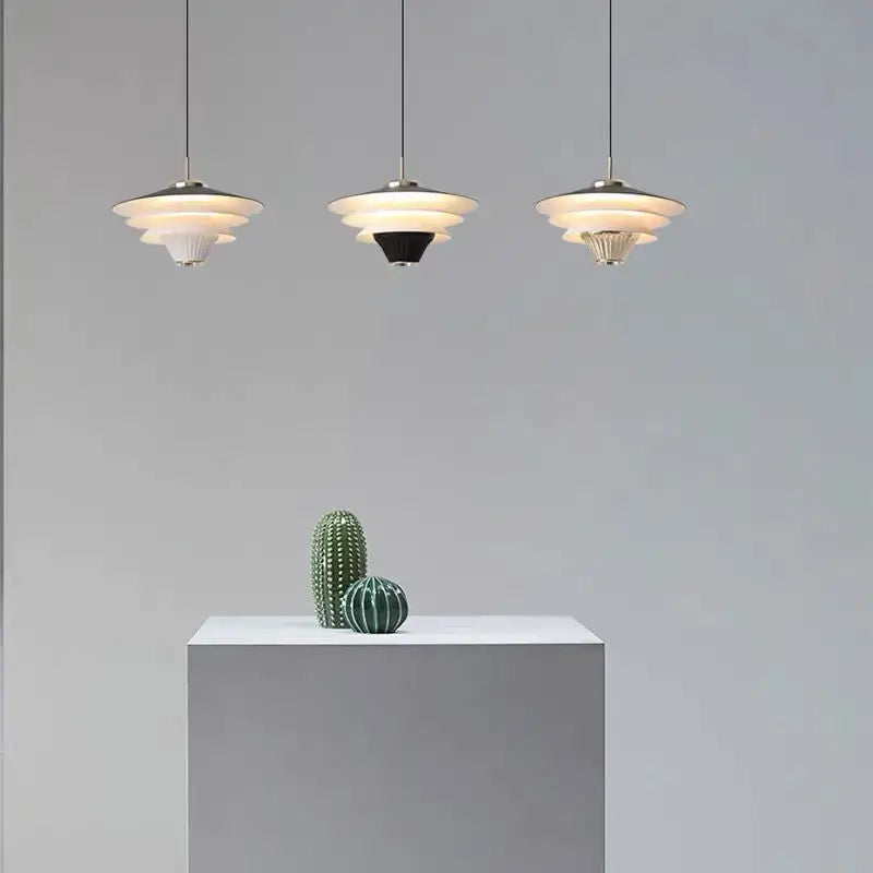 Cream Milk Glass Pendant