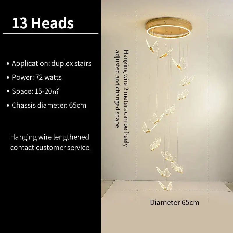 Butterfly Pendant Stair Light