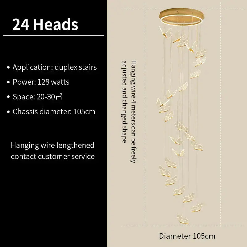 Butterfly Pendant Stair Light
