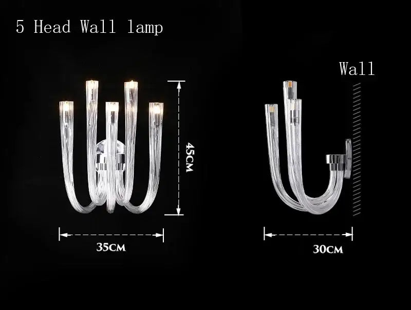 Glass LED Chandelier Light