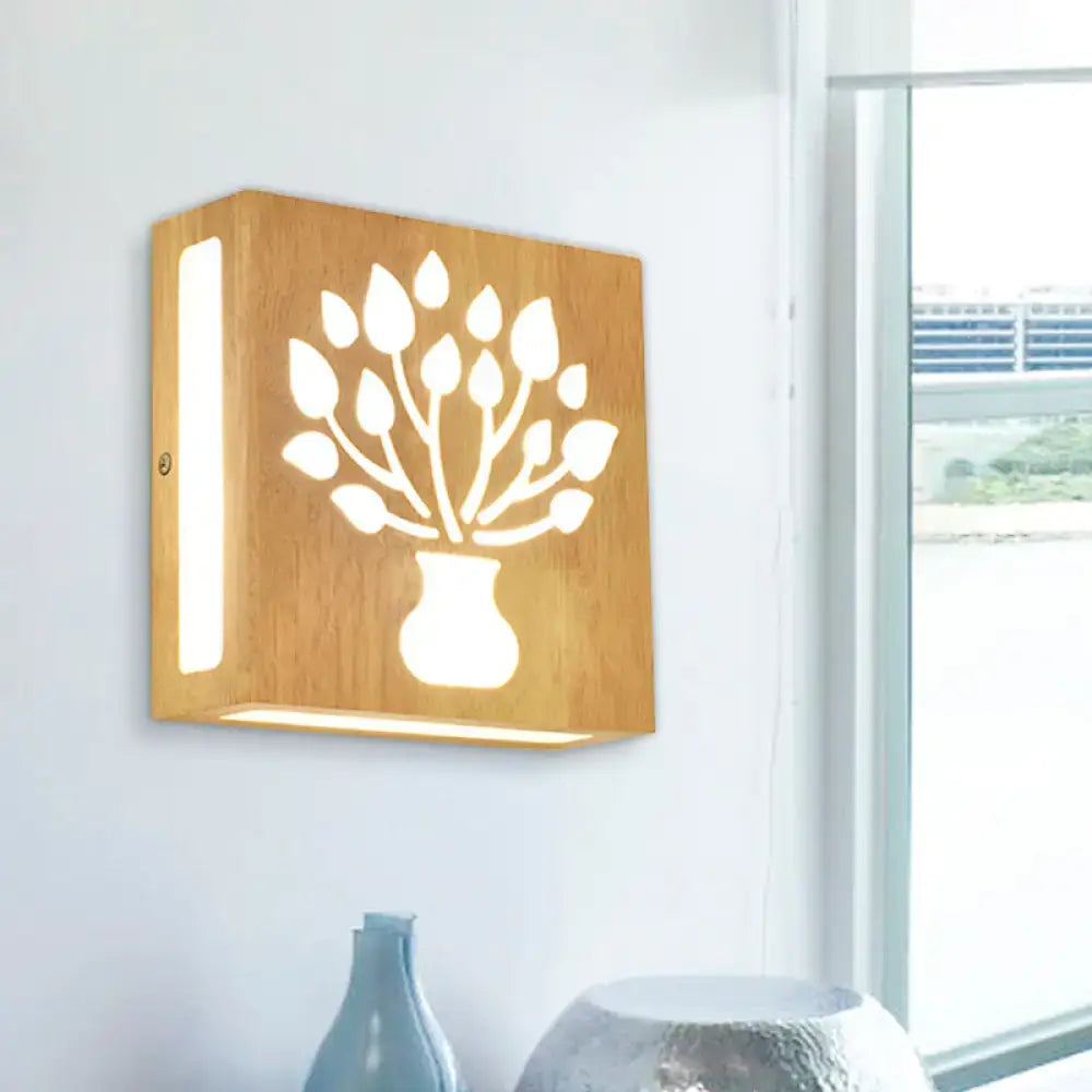 Bamboo Tree Pattern Wall Light