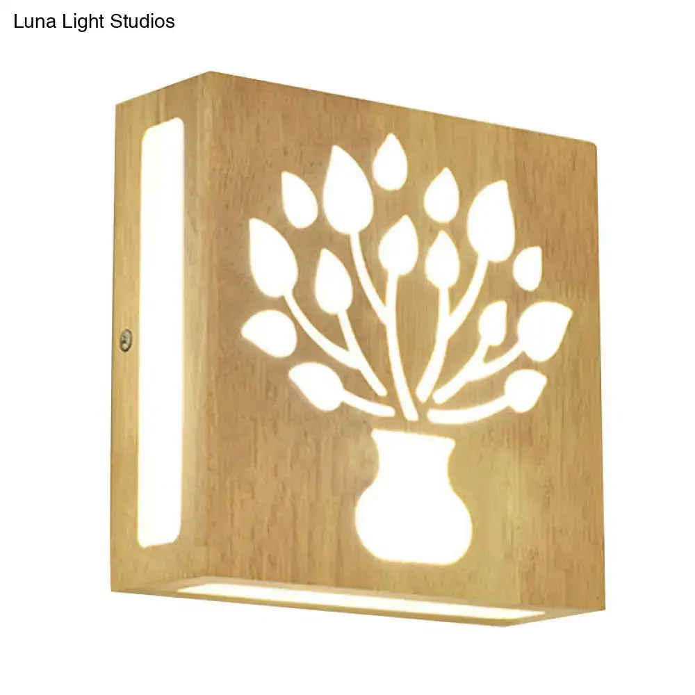 Bamboo Tree Pattern Wall Light
