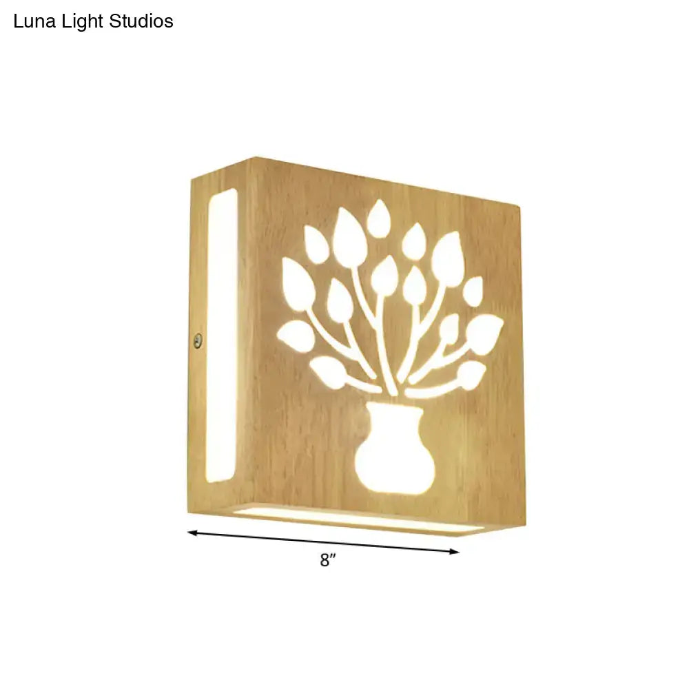 Bamboo Tree Pattern Wall Light