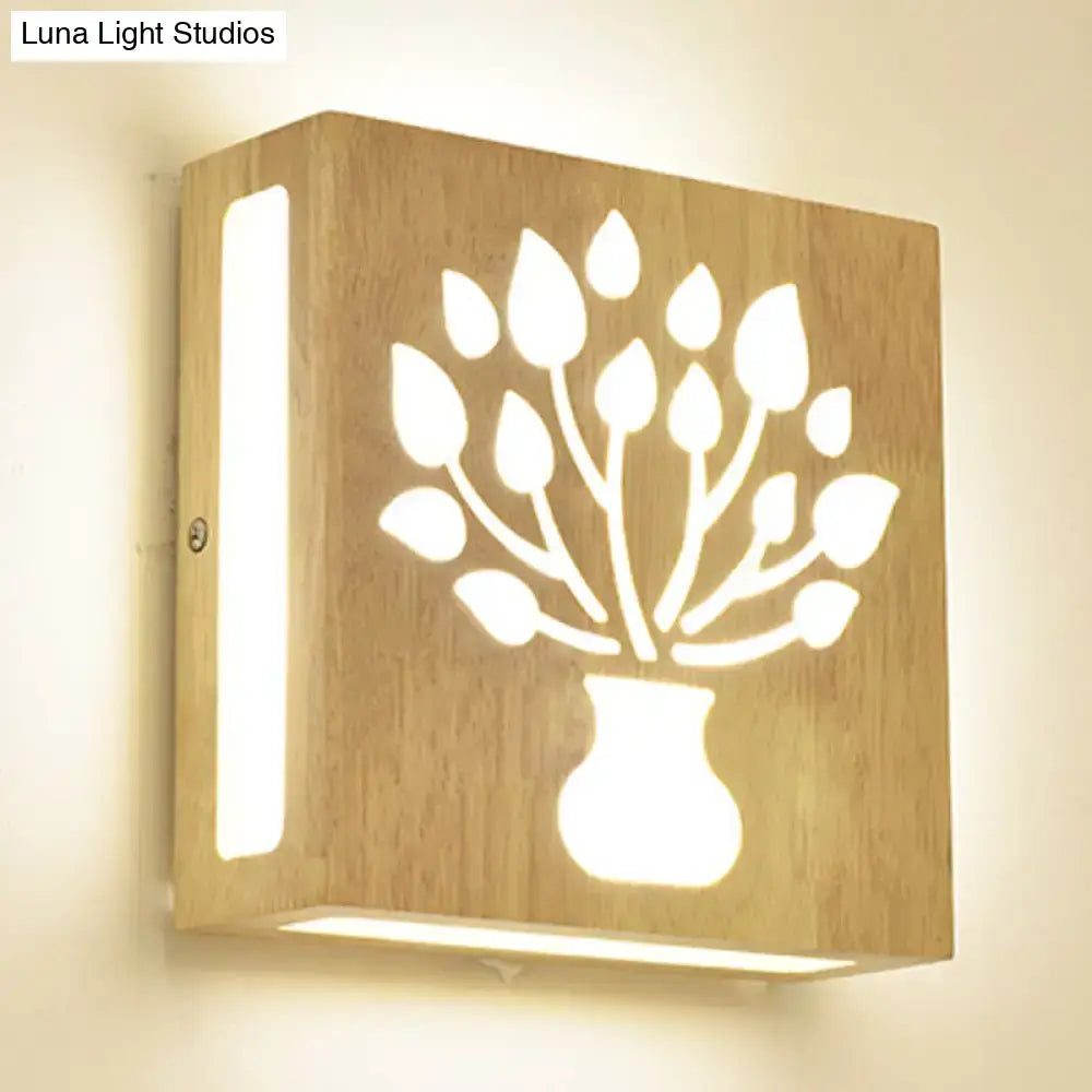 Bamboo Tree Pattern Wall Light