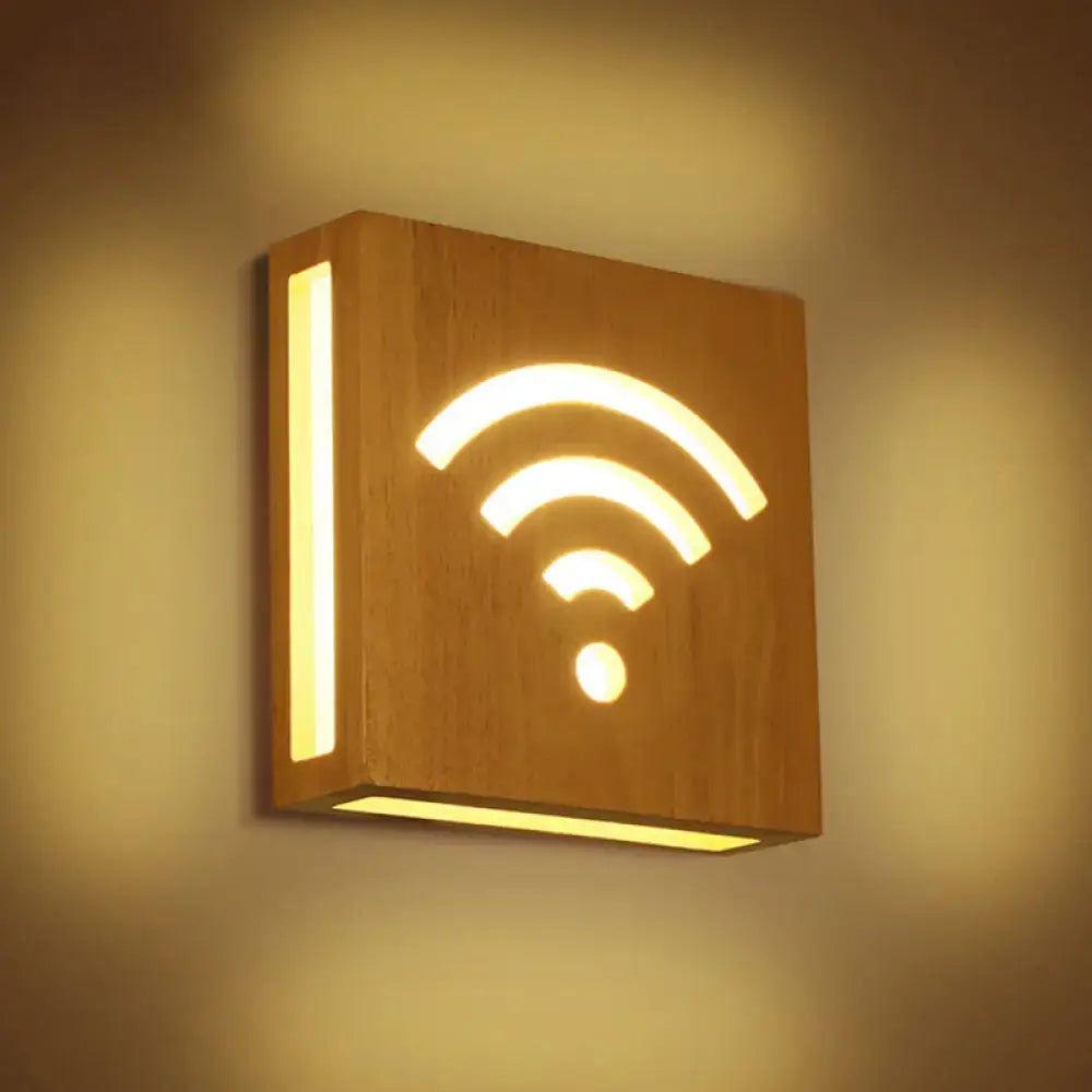 Wood Tree Silhouette Wall Sconce