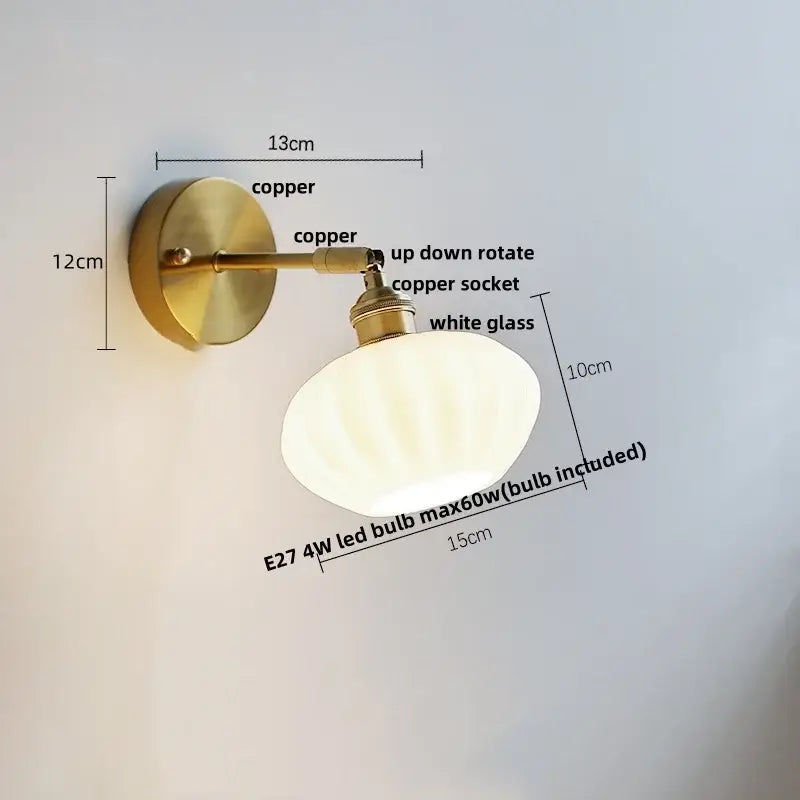 Turquoise Glass Wall Sconce