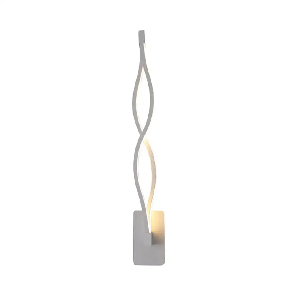 Black Acrylic Intertwined LED Wall Sconce