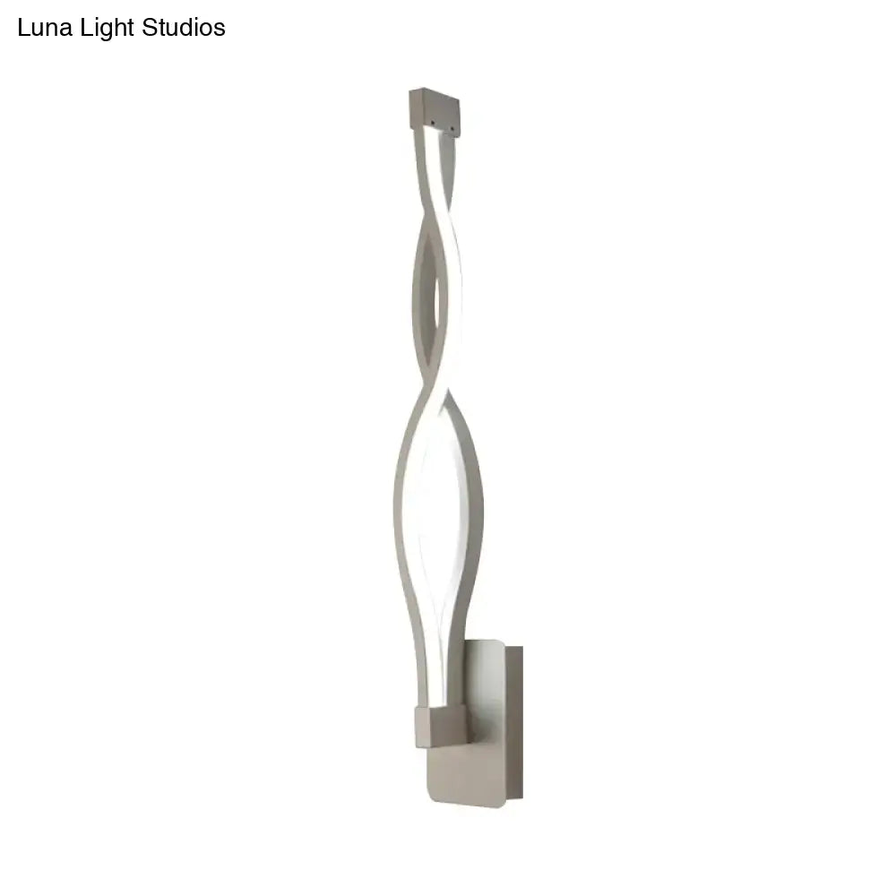 Black Acrylic Intertwined LED Wall Sconce