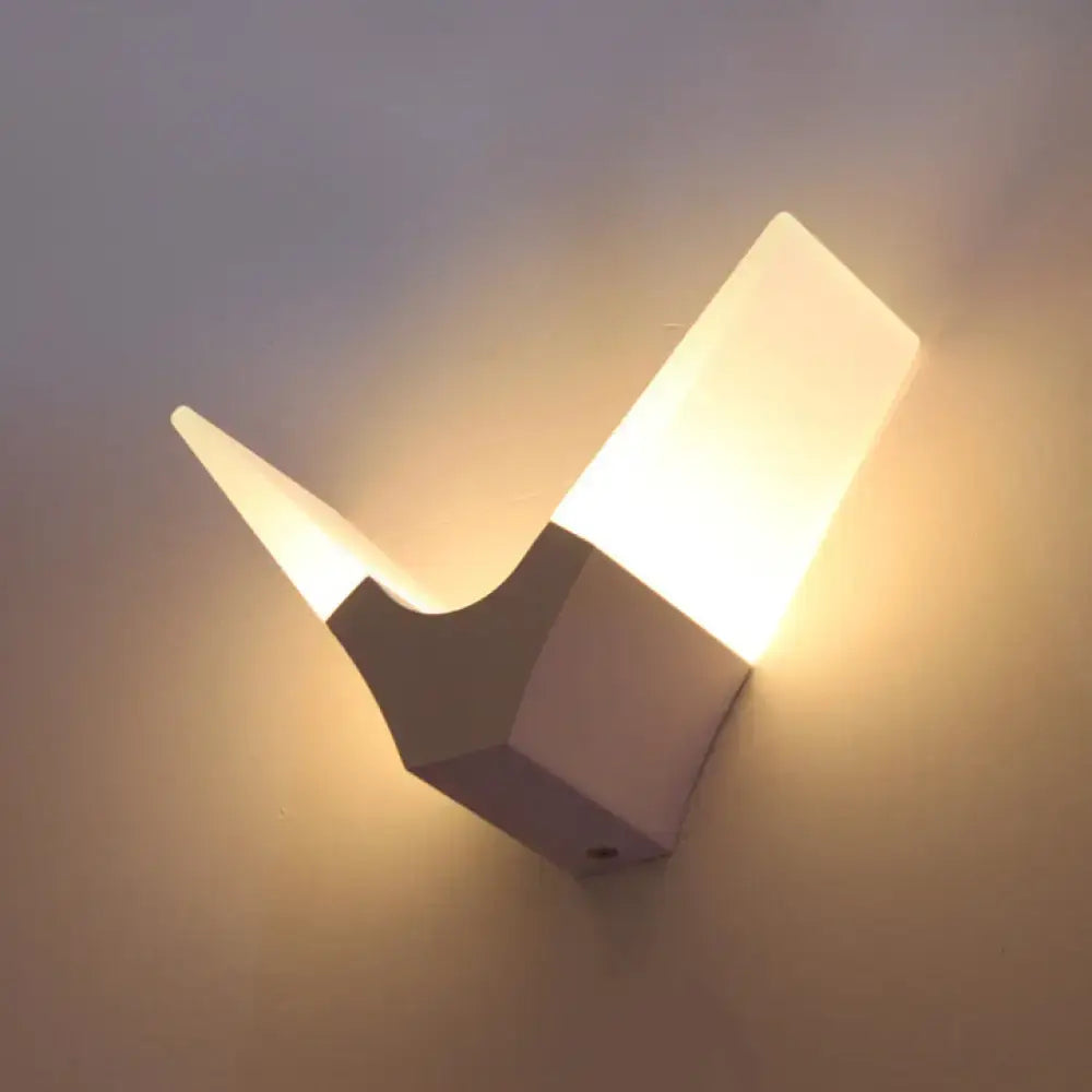 White V-Shape Sconce Light