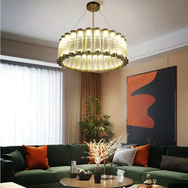 Golden Wave Chandelier