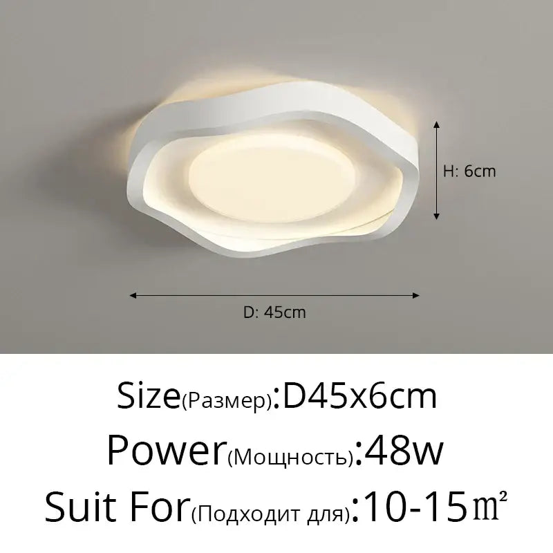 Cream LED Ceiling Lamp