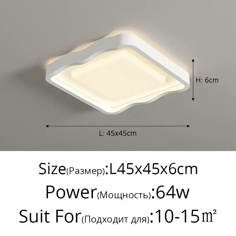 Cream LED Ceiling Lamp