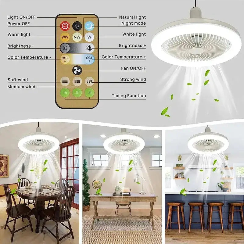 White Ceiling Fan Light