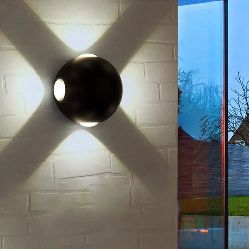 White Dome Wall Sconce