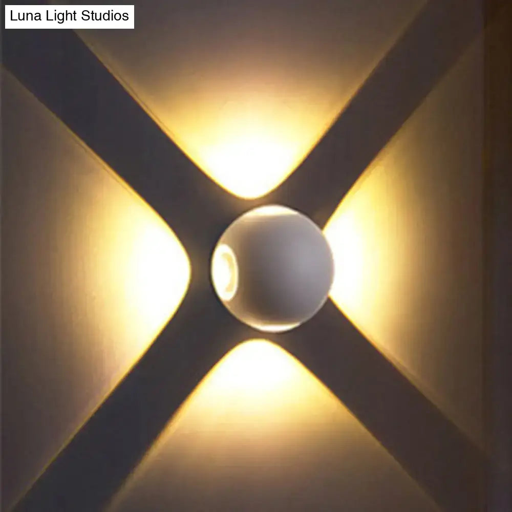White Dome Wall Sconce