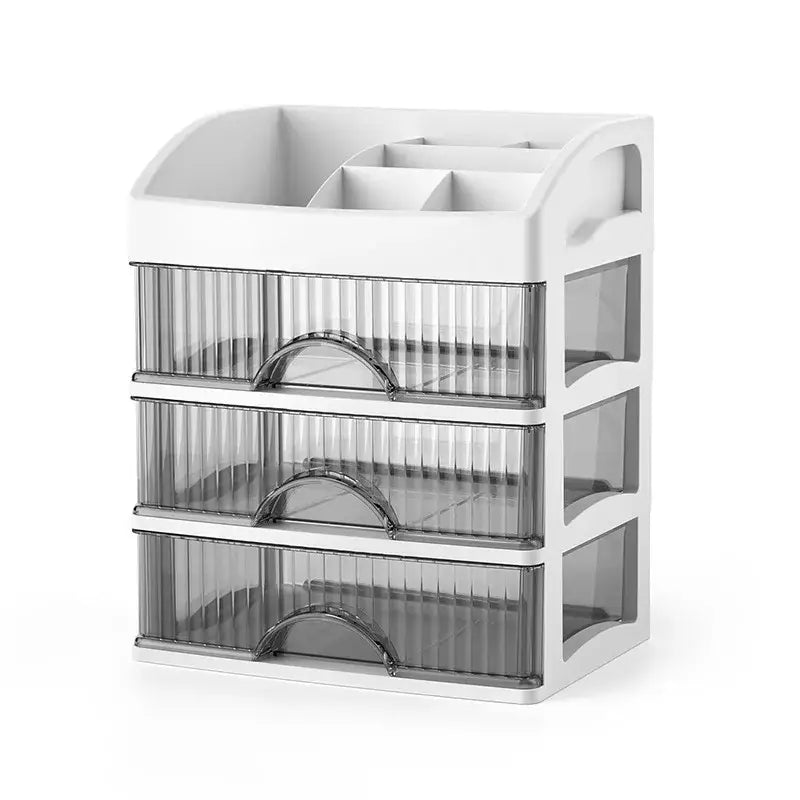 White Tiered Makeup Organizer