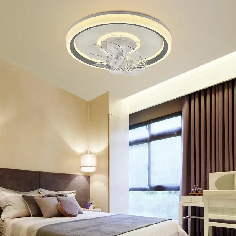 White Rotating Ceiling Fan