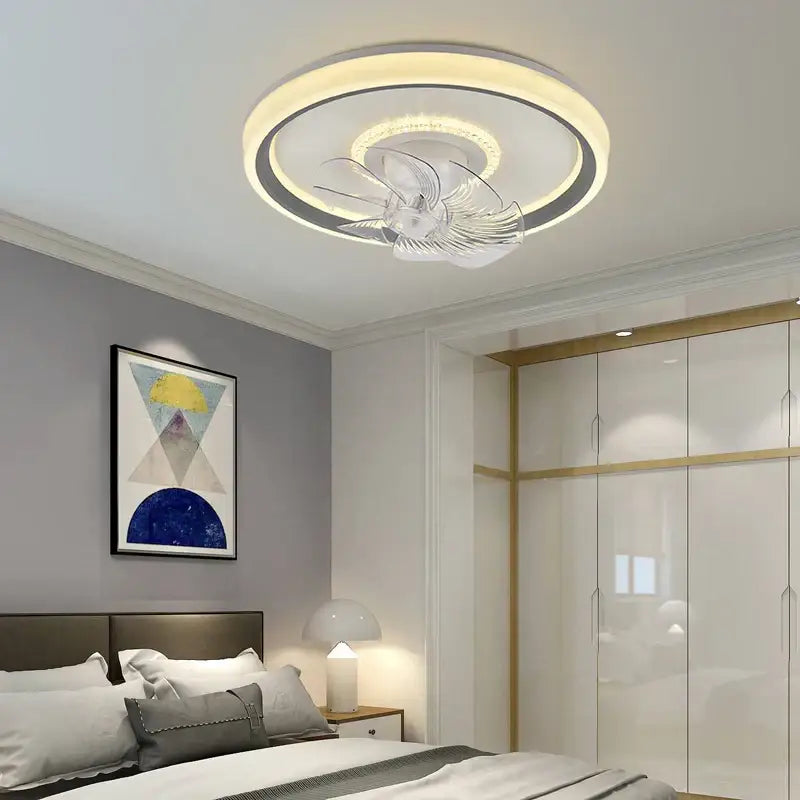 White Rotating Ceiling Fan