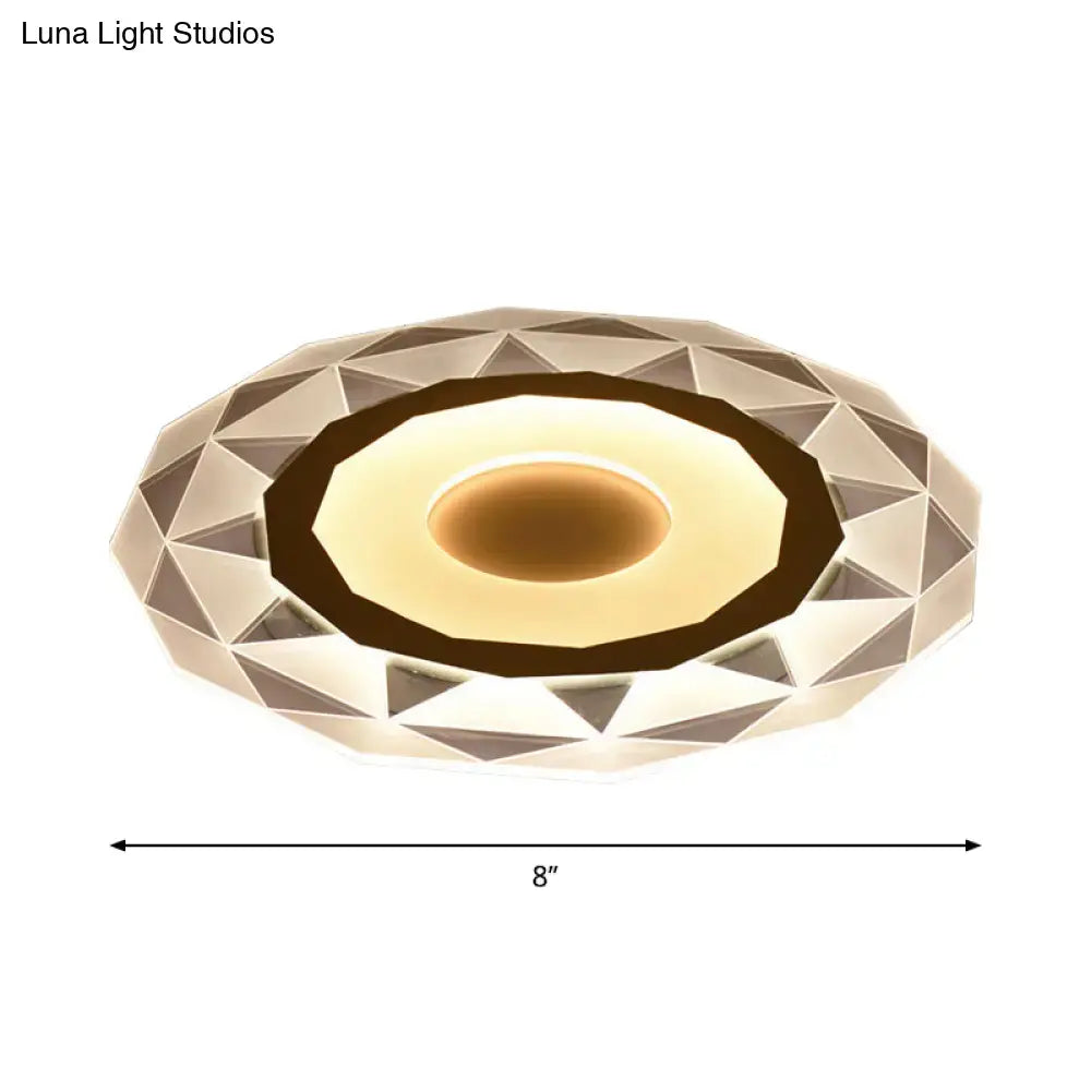 White Acrylic LED Table Lamp