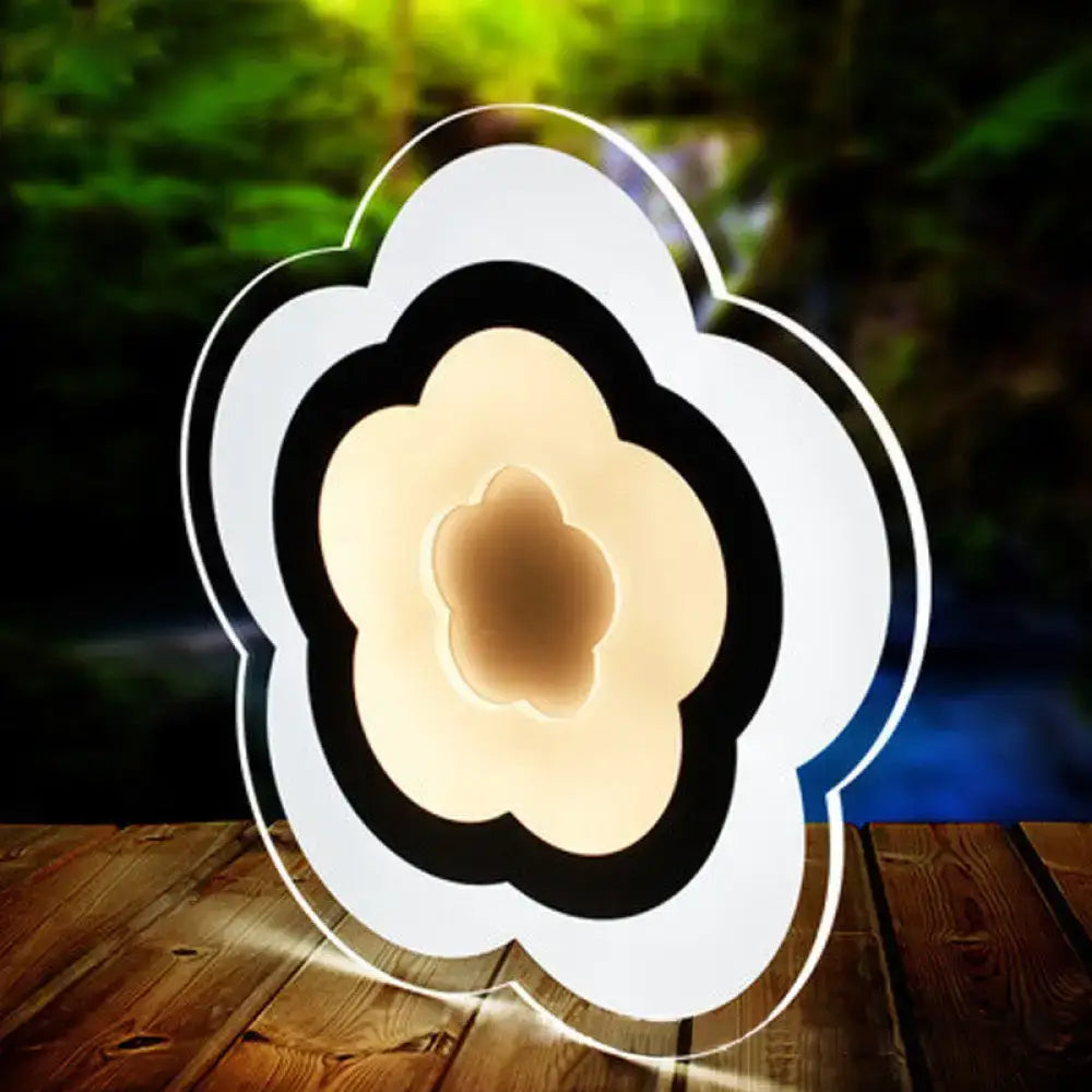White Acrylic LED Table Lamp