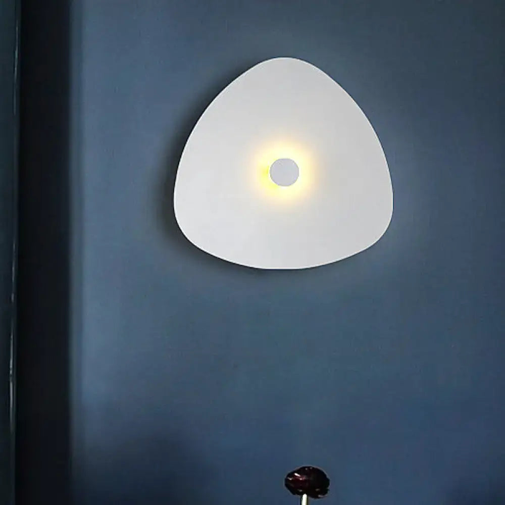 White Flaky Acrylic Sconce Glossy Three-Size
