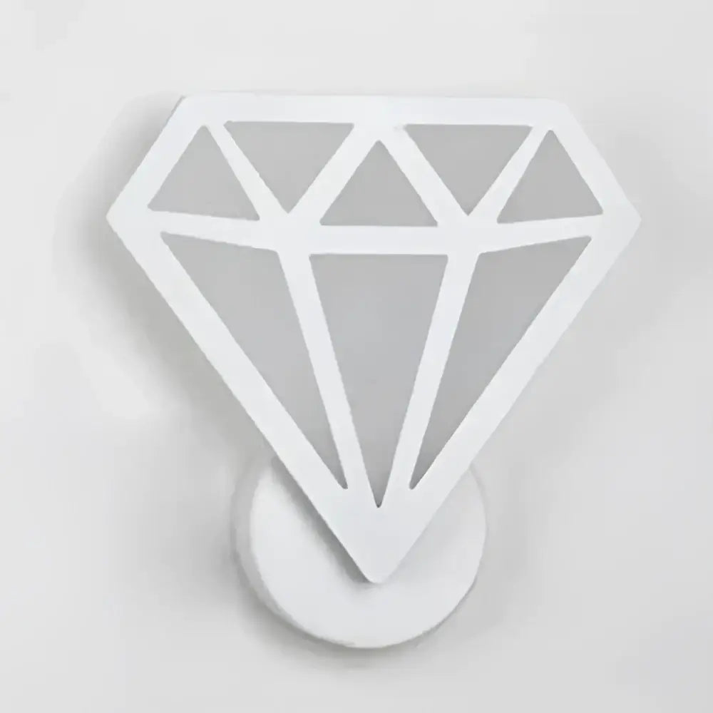 White Acrylic Kids Sconce