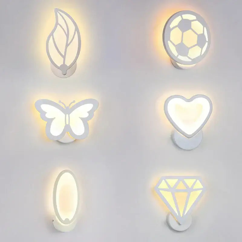 White Acrylic Kids Sconce