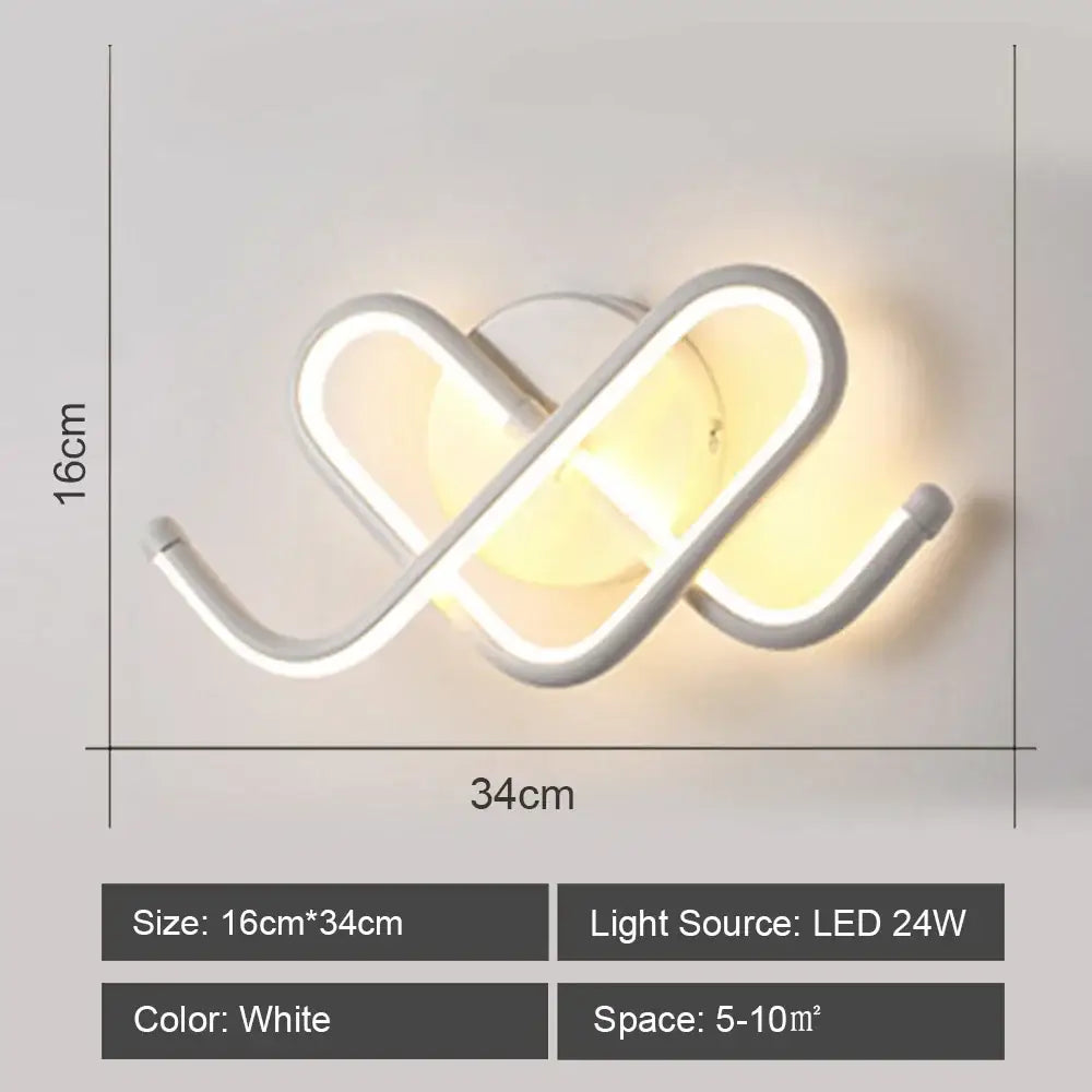 White Acrylic Wall Sconce for Corridor Lighting