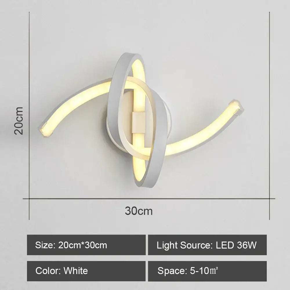 White Acrylic Wall Sconce for Corridor Lighting