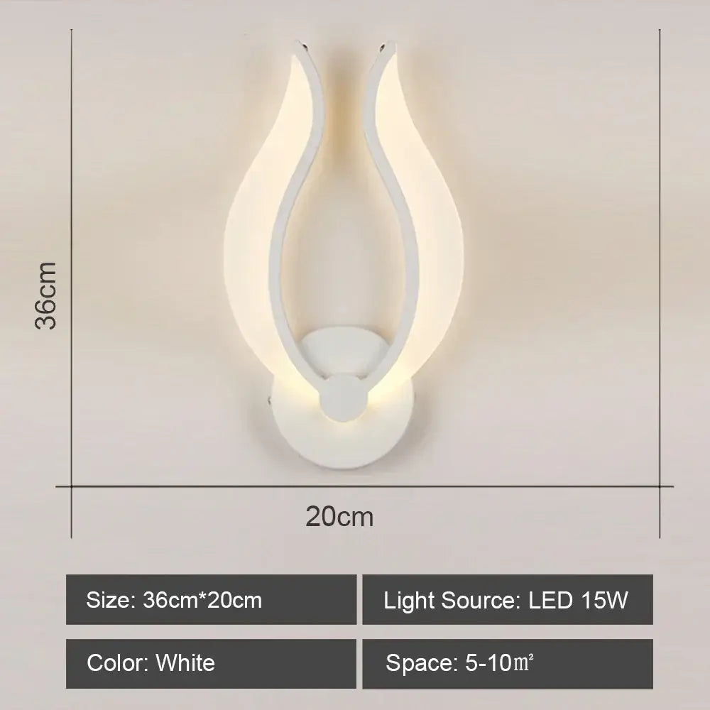 White Acrylic Wall Sconce for Corridor Lighting